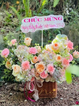 Ảnh sản phẩm Giỏ Hoa GH-258 1