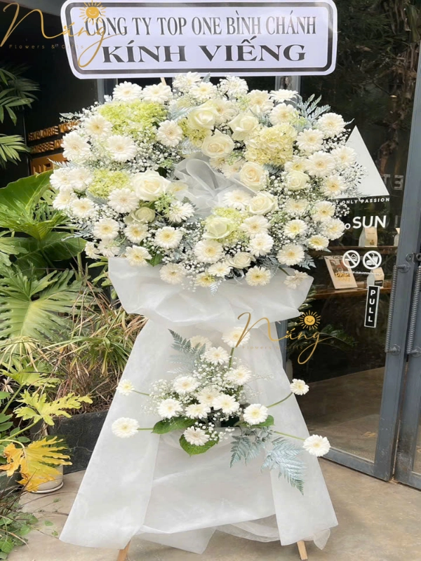 Kệ hoa chia buồn CB-123 ảnh 1