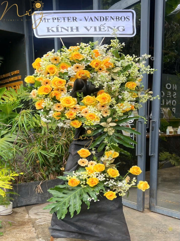 Kệ hoa chia buồn CB-124 ảnh 2